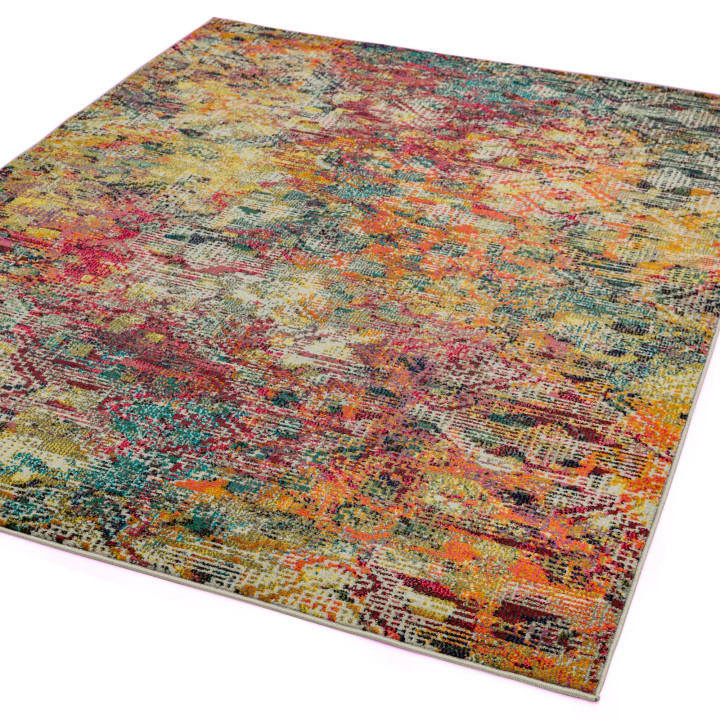 Rug Colores Cloud abstract fuchsia orange yellow