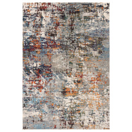 Tappeto Colores Cloud astratto blu e grigio 80x1