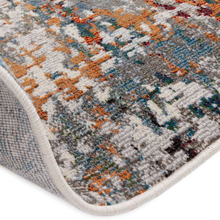 Tappeto Colores Cloud astratto blu e grigio 80x1