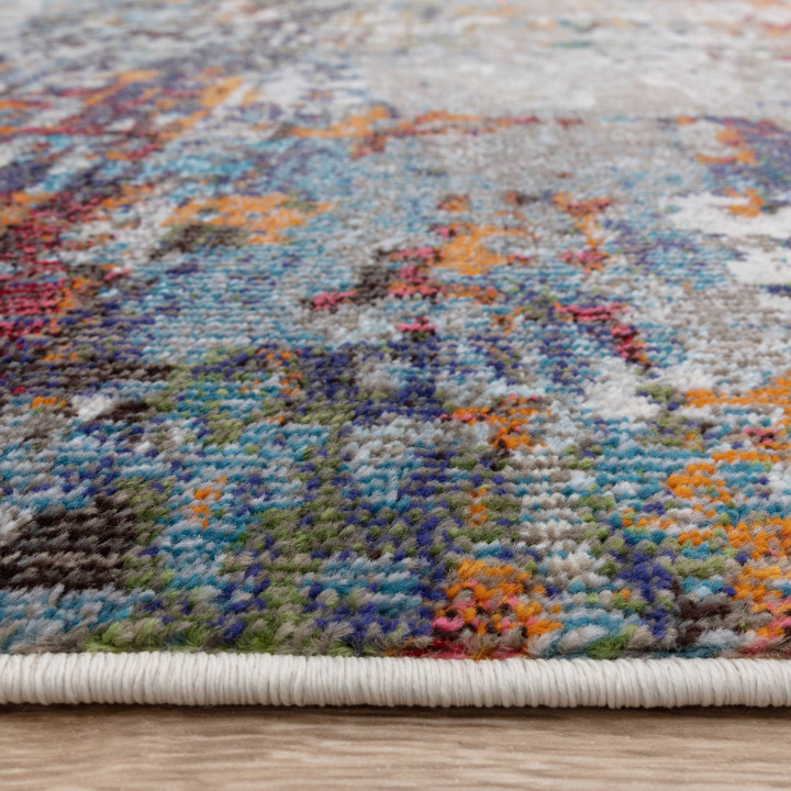 Rug Colores Cloud abstract blue orange grey whit