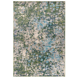 Rug Colores Cloud abstract green blue beige grey