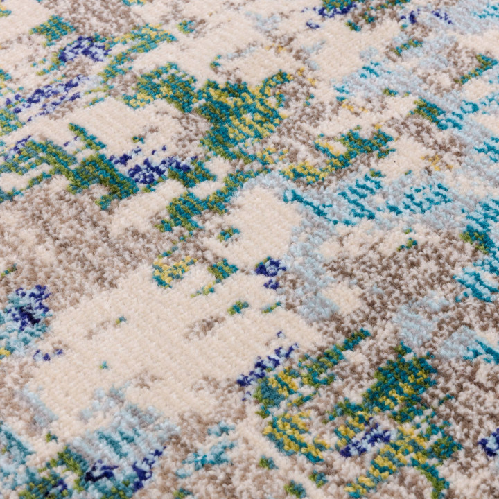 Rug Colores Cloud abstract green blue light blue