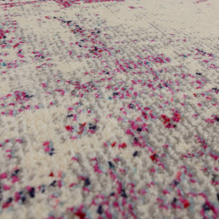 Tappeto Colores Cloud astratto viola e bordeaux