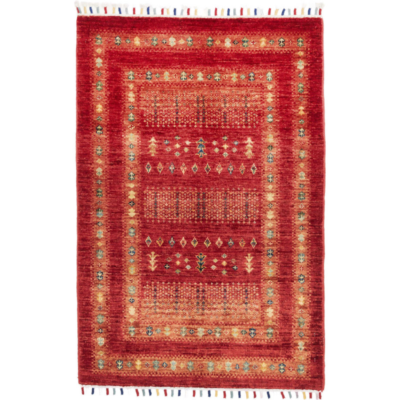 Tappeto Originale Siva Pakistan 78x119 Rosso Be