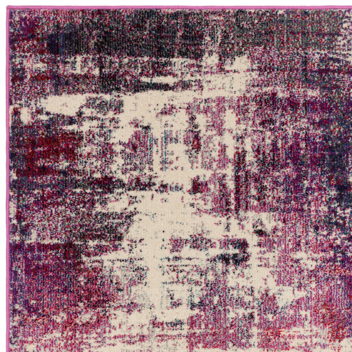 Rug Colores Cloud abstract purple burgundy beige