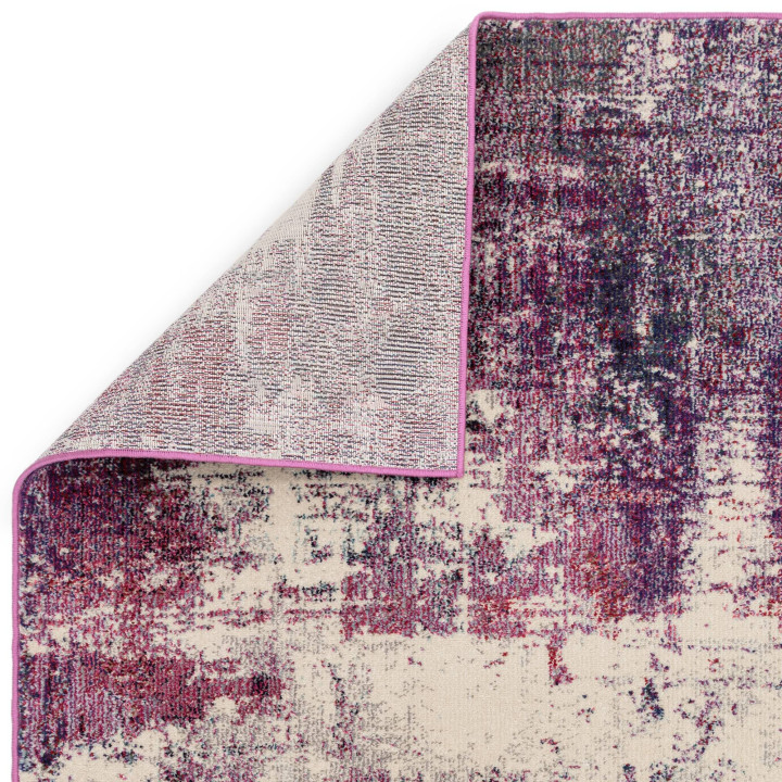 Rug Colores Cloud abstract purple burgundy beige