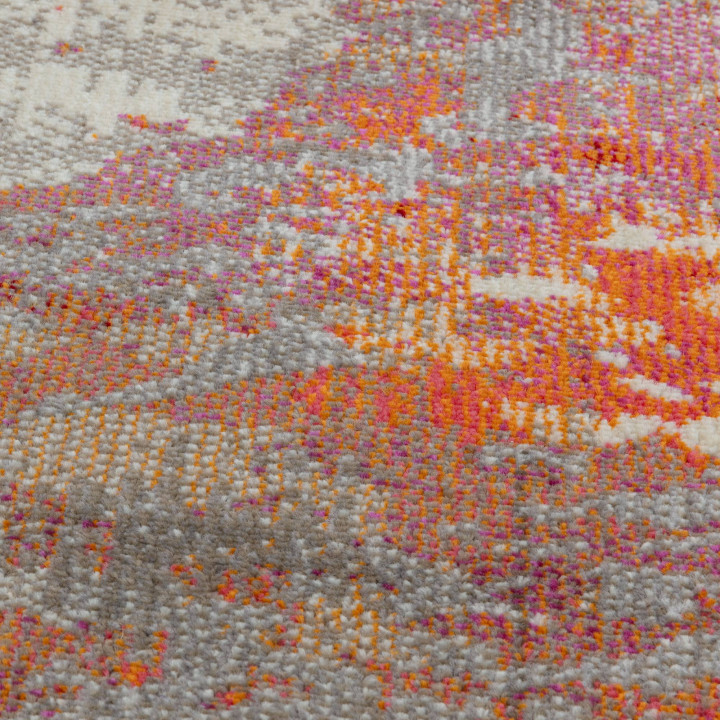 Rug Colores Cloud abstract grey orange white rus
