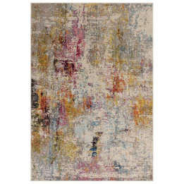 Rug Colores Cloud abstract beige fuchsia yellow