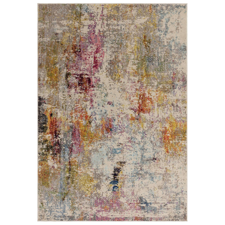 Rug Colores Cloud abstract beige grey yellow pin