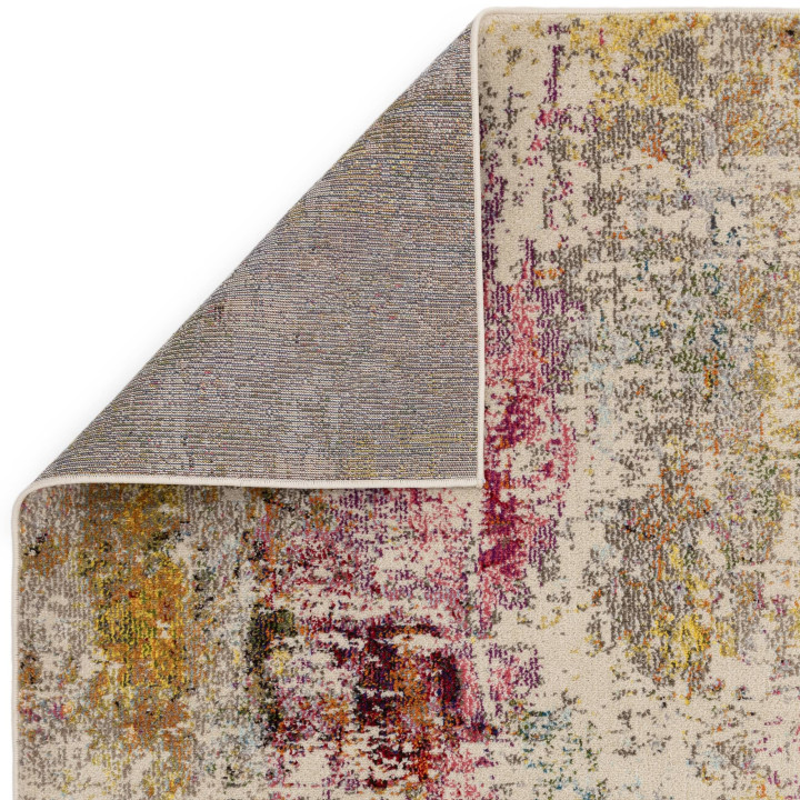 Tappeto Colores Cloud astratto beige e fucsia 20