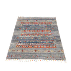 Tappeto Originale Siva Pakistan 82x122 Azzurro
