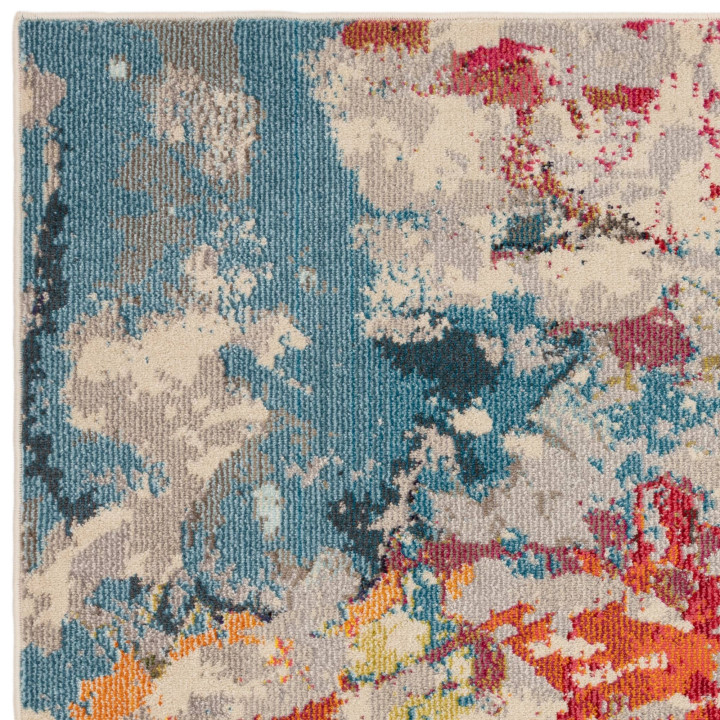 Tappeto Colores Cloud astratto blu e rosso 120x1