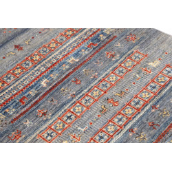 Tappeto Originale Siva Pakistan 82x122 Azzurro