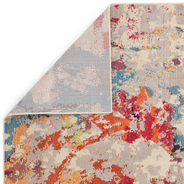 Tappeto Colores Cloud astratto blu e rosso 120x1
