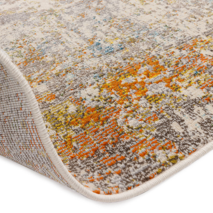Tappeto Colores Cloud astratto beige e grigio 80