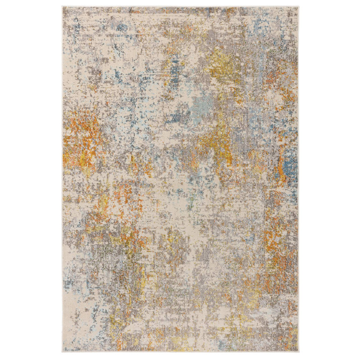 Rug Colores Cloud abstract beige grey orange yel