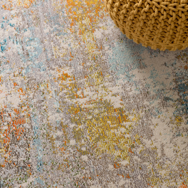 Tappeto Colores Cloud astratto beige e grigio 20