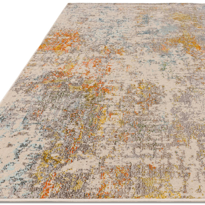 Tappeto Colores Cloud astratto beige e grigio 20