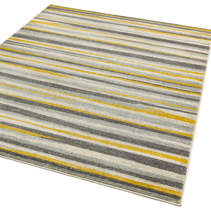 Rug Colt geometric grey yellow white dark grey 1