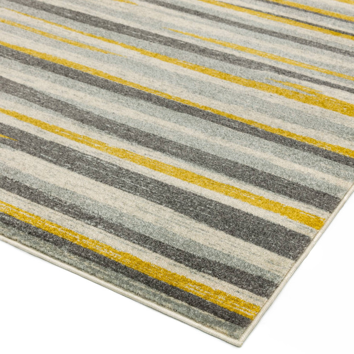 Rug Colt geometric light grey dark grey mustard