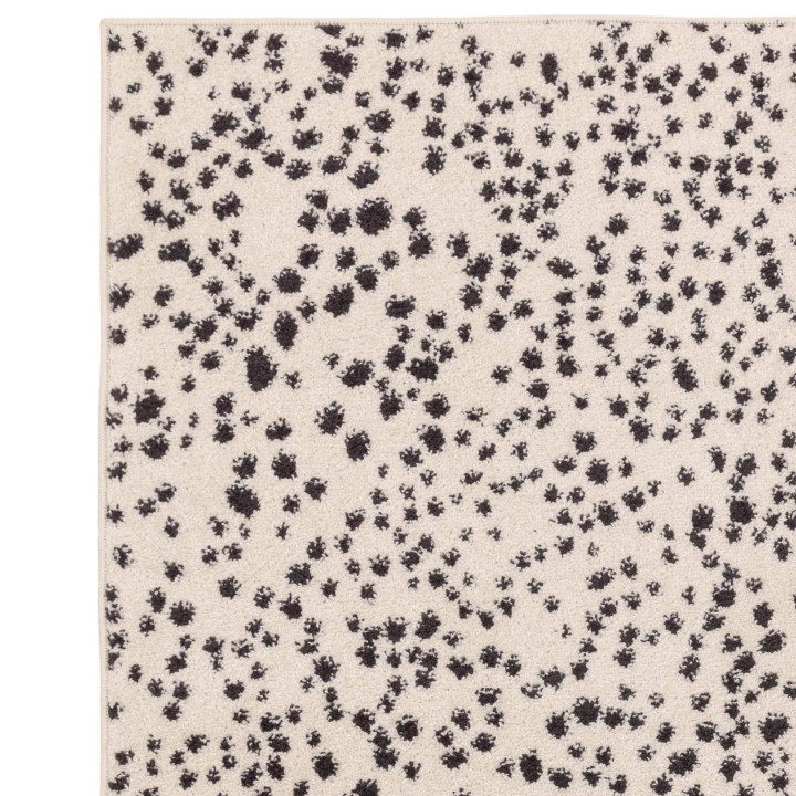 Rug Muse abstract beige black runner 66x240 cm