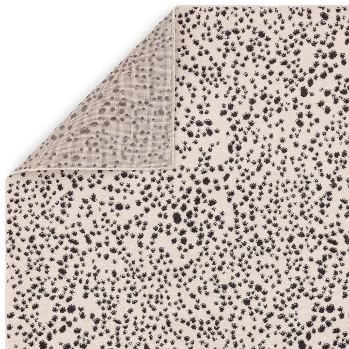 Tappeto Muse astratto beige e nero corsia 66x240