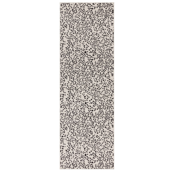 Tappeto Muse astratto beige e nero corsia 66x240