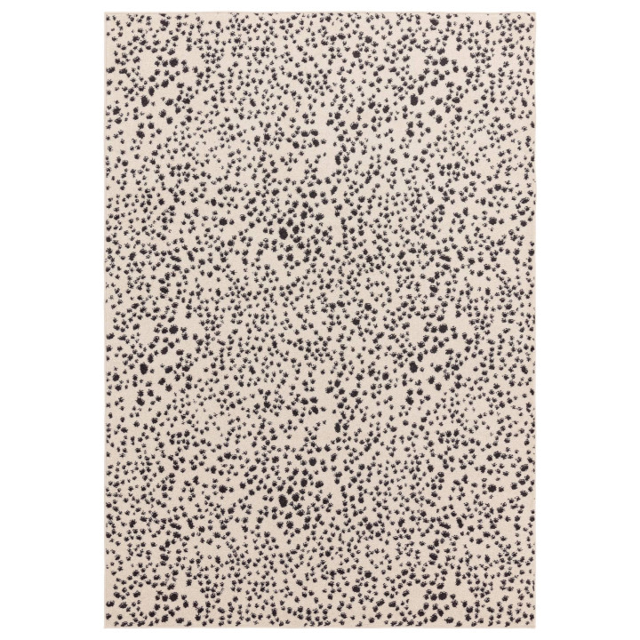Tappeto Muse astratto beige e nero 80x150 cm