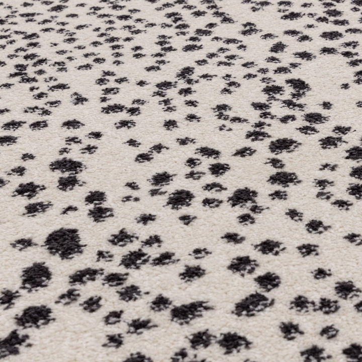 Rug Muse abstract beige black 80x150 cm