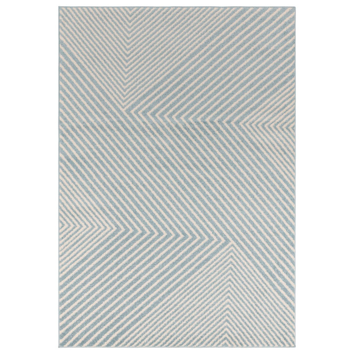 Rug Muse geometric light blue beige 80x150 cm