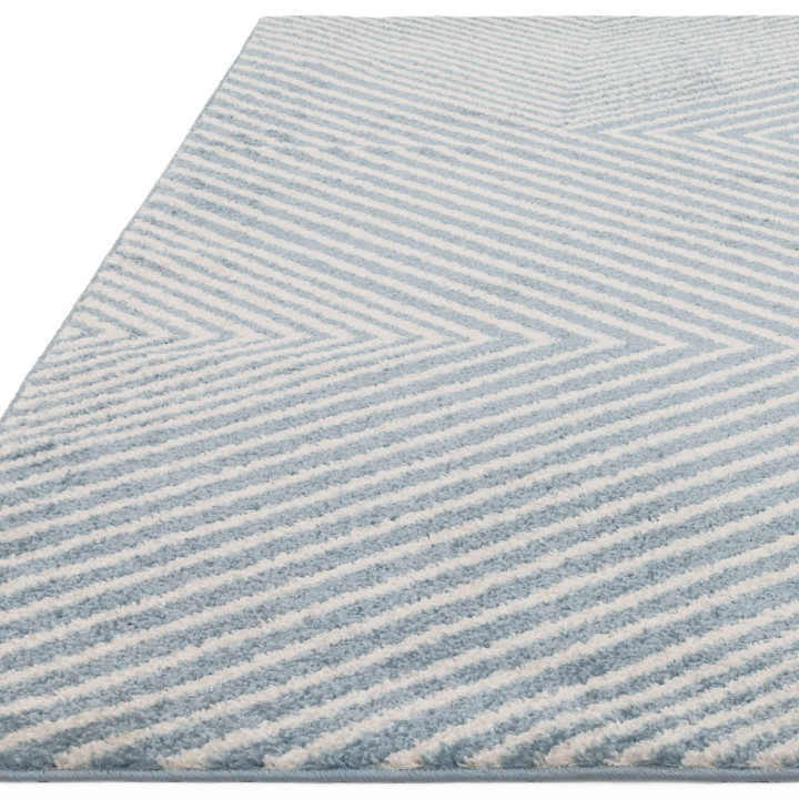 Rug Muse geometric light blue beige 80x150 cm