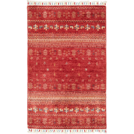 Tappeto Originale Siva Pakistan 80x123 Rosso Te