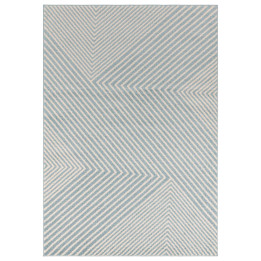Tappeto Muse geometrico blu chiaro e beige 160x2