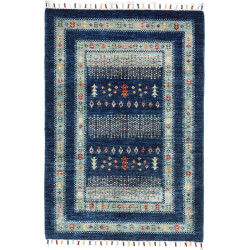 Tappeto Originale Siva Pakistan 82x118 Blu Prof