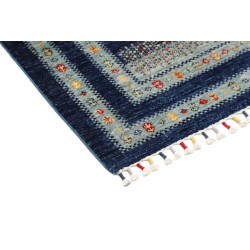 Tappeto Originale Siva Pakistan 82x118 Blu Prof