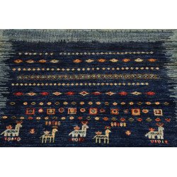 Tappeto Originale Siva Pakistan 82x120 Blu Azzu