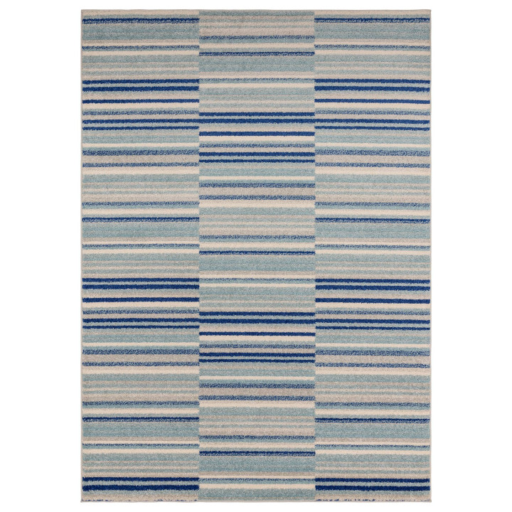 Rug Muse geometric blue light blue white light g