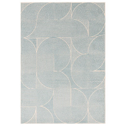 Rug Muse geometric light blue beige 120x170 cm