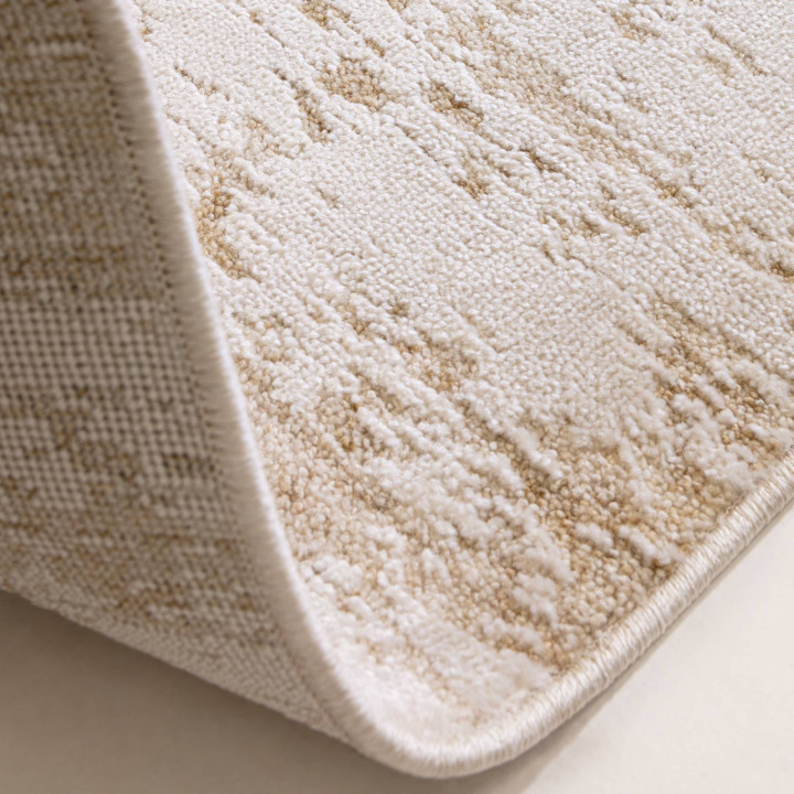 Tappeto Anders astratto beige e bianco naturale