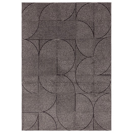 Rug Muse geometric dark grey light grey 160x230