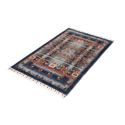 Tappeto Originale Siva Pakistan 81x125 Blu Ross