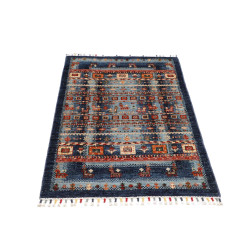 Tappeto Originale Siva Pakistan 81x125 Blu Ross