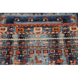 Tappeto Originale Siva Pakistan 81x125 Blu Ross