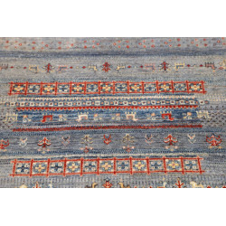 Tappeto Originale Siva Pakistan 81x129 Blu Grig