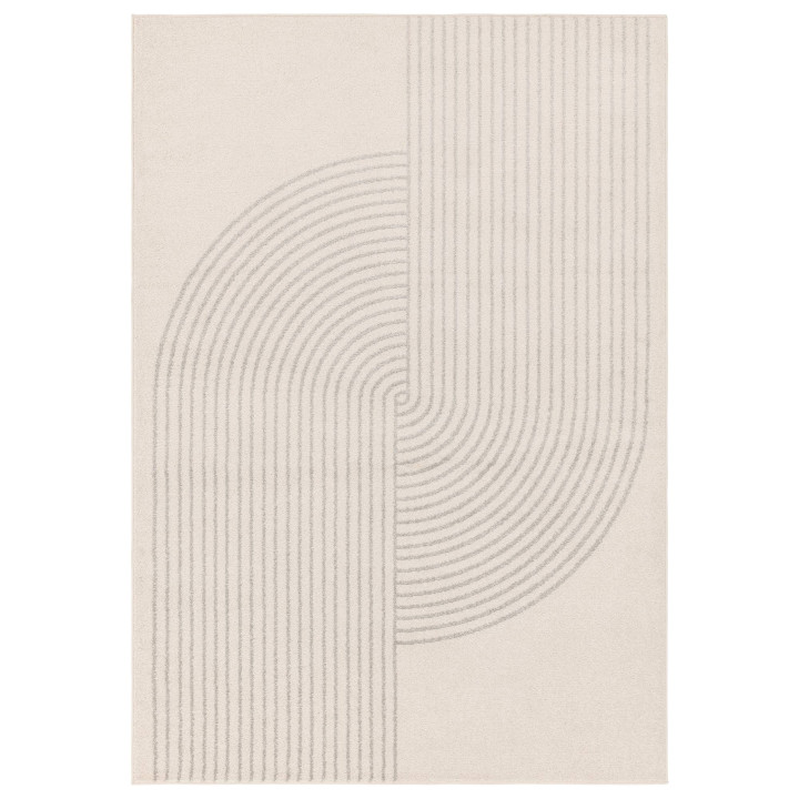 Tappeto Muse geometrico beige e grigio chiaro 12