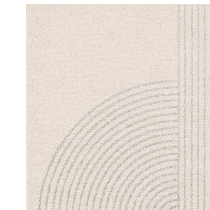 Rug Muse geometric beige light grey 120x170 cm