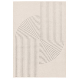 Rug Muse geometric beige light grey 160x230 cm