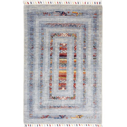 Tappeto Originale Siva Pakistan 80x111 Azzurro