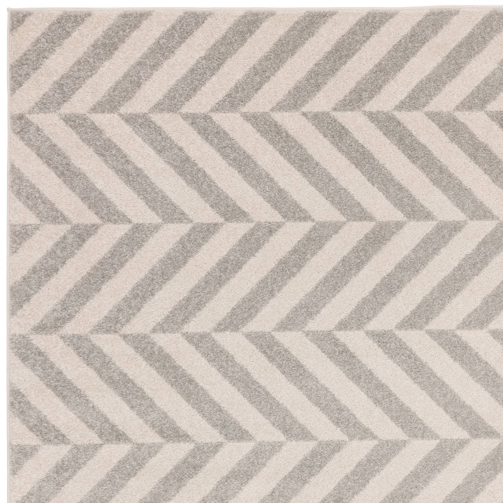 Tappeto Muse geometrico grigio e beige 120x170 c
