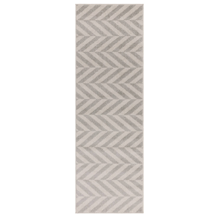 Tappeto Muse geometrico grigio e beige 120x170 c